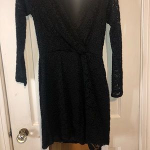 black lace dress